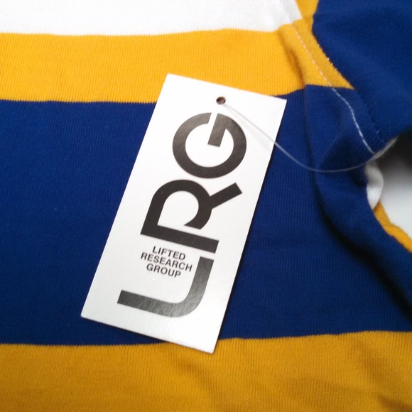 LRG Lifted Research Group Polo Short Sleeve Stripe - Picture 4 of 6